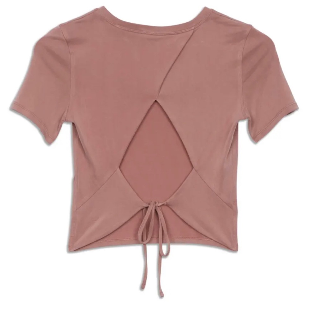 Lululemon Open tie back shortsleeved